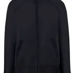 Black women's sweatshirt with stand-up collar Fruit of the Loom
