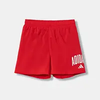Detské plavkové šortky adidas Performance červená farba, JX2662