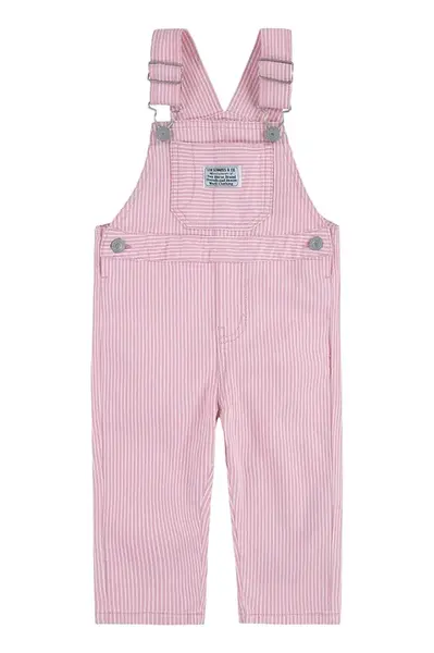Detské nohavice na traky Levi's RAILROAD STRIPE OVERALL