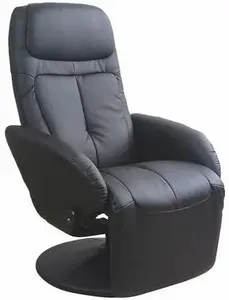 HALMAR Relaxačné polohovacie kreslo Optima čierne