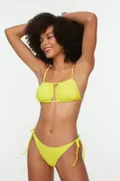 Trendyol Yellow Tied Bikini Set