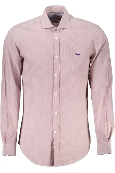 Pánska červená košeľa s dlhým rukávom