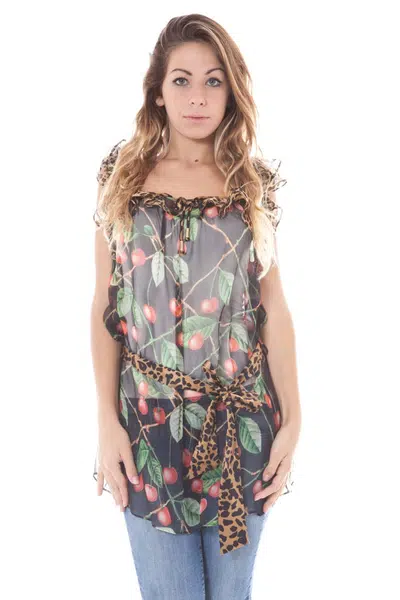 JOHN GALLIANO SHORT SLEEVE SHIRT WOMAN BLACK