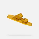 Yellow women's slippers Geox Sandybett - Women's