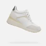 White women's sneakers Geox Zosma - Women's