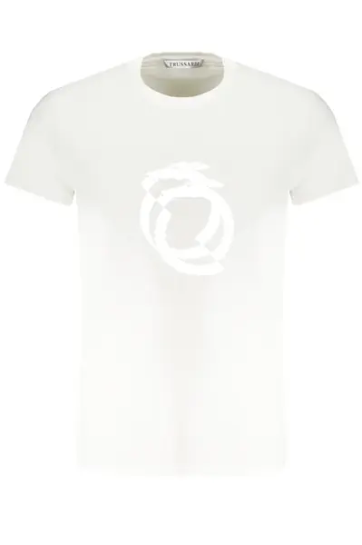 Biele pánske tričko Trussardi s krátkym rukávom