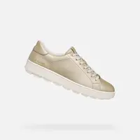 Gold women's sneakers Geox Spherica ECUB-1 - Women's