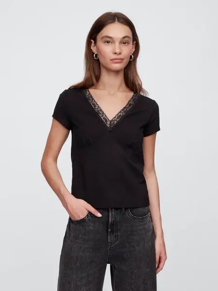 GAP T-shirt with lace - Women's
