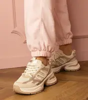 Gemre Béžové športové tenisky na masívnej podrážke Aries