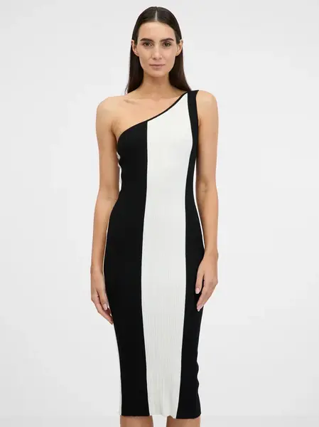 Black and white women's midi dress ORSAY - Women's