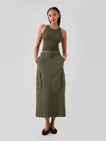 GAP Midi skirt with pockets Utility Cargo - Women's
