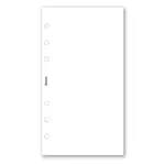 Poznámkový papír, čistý, bílý, 100 listů náplň osobních diářů Filofax