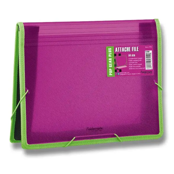 Desky na dokumenty FolderMate Pop Gear Plus, A4 - fialová