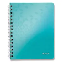 Kroužkový blok Leitz Wow A5, linkovaný, 80 listů - tyrkysový