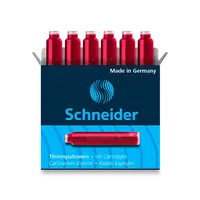Inkoustové bombičky Schneider, 6 ks - červené