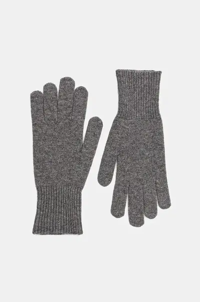 Vlněné rukavice United Colors of Benetton černá barva, 1202DG00E