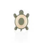 Silikonové dřevěné kousátko Turtle, Forest Green