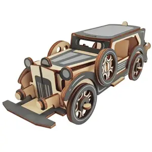 Woodcraft Dřevěné 3D puzzle Stará limuzína