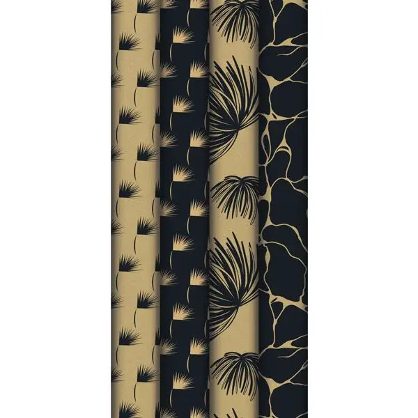 Dárkový balicí papír Essentiel Kraft - 2 x 0,7 m, mix motivů