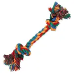 Hračka Dog Fantasy uzel bavlněný barevný 2 knoty25cm