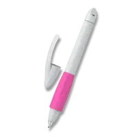 Bombičkový roller Schneider Base Ball - šedá/růžová