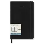 Diář Moleskine 2026 - měkké desky, L, měsíční, černý
