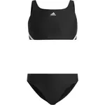 adidas 3S BIKINI Dievčenské dvojdielne plavky, čierna, veľkosť