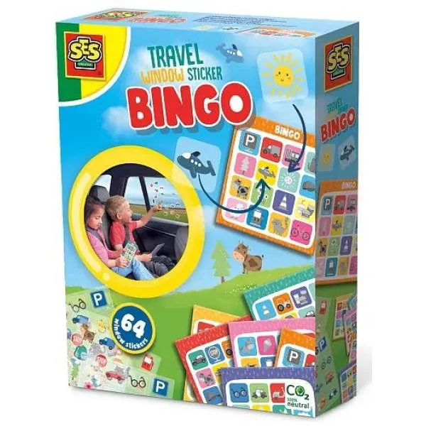 Cestovní hra - BINGO, lepení obrázků na okno auta