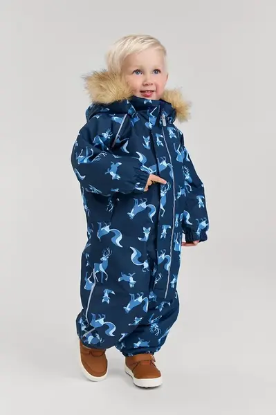 Overal pre bábätká Reima Lappi tmavomodrá farba, 5100129C