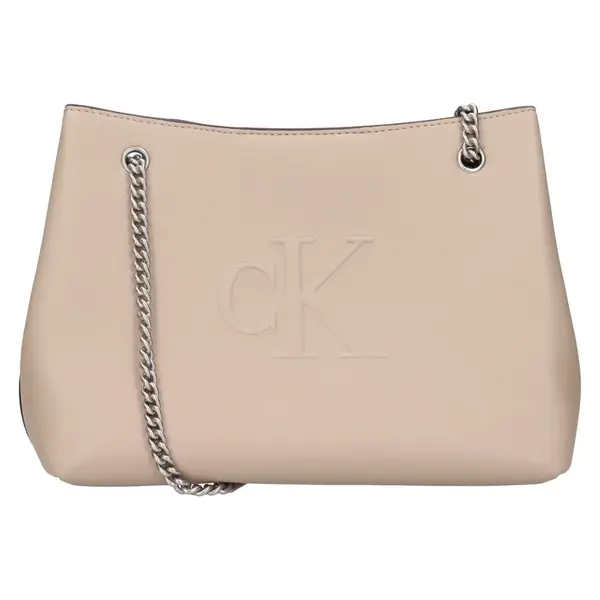 Menší dámská kabelka Calvin Klein Jeans Villa - béžová