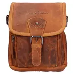 Pánská kožená taška přes rameno Greenwood Damian - koňak