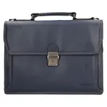 Kožená pracovní aktovka Katana Nicols - modrá