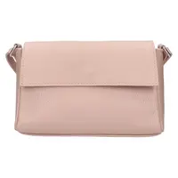 Dámska kožená crossbody kabelka Italia Darina - ružová