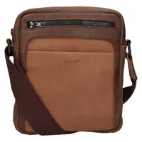 Pánska kožená taška cez rameno Lagen Marc - hnedá