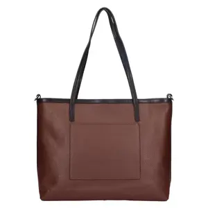 Dámska kožená kabelka Gianní Conti Lotta - hnedo-čierna