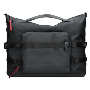 Pánská taška přes rameno Calvin Klein Poler, 70% cotton, 30% polyurethane, na notebook 15" − černá