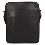 Pánska kožená taška cez rameno Lagen Moss - černá