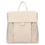 Dámský kožený batoh Italia Mokka - krémová
