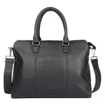 Dámská kožená kabelka na notebook Sparwell Vika - černá