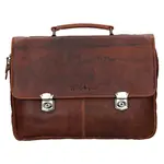 Pánska kožená aktovka Greenwood Seen - hnedá