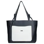 Dámska kožená kabelka Facebag Tera - modro-biela