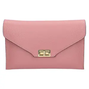 Dámska kožená crossbody kabelka Italia Martes - staroružová