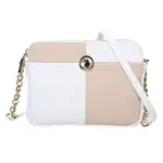 Dámska crossbody kabelka U.S. POLO Nicol - béžovo-biela