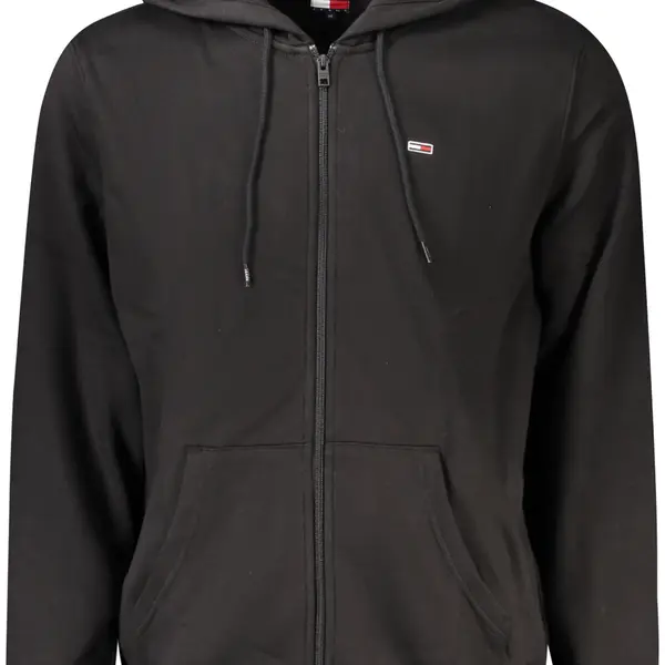 TOMMY HILFIGER MEN'S ZIP-UP SWEATSHIRT BLACK