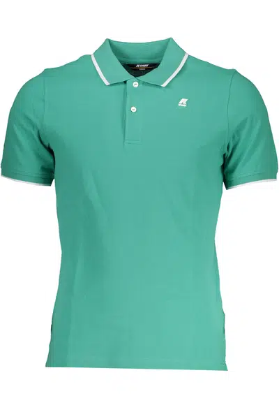 K-WAY GREEN MEN'S SHORT-SLEEVED POLO SHIRT