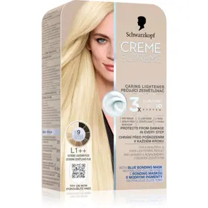 Schwarzkopf Creme Supreme permanentní barva na vlasy pro zesvětlení vlasů odstín L1++ Extrémní zesvětlovač plus 60 ml