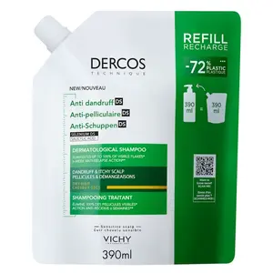 VICHY DERCOS Šampon proti lupům suché vlasy - náhradní náplň 390ml