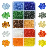 100G 10 Colors 8/0 Glass Seed Beads
