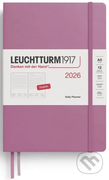 Daily Planner 2026 Medium (A5) Dusty Rose