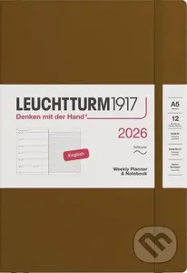 Weekly Planner & Notebook 2026 Medium (A5) Spice Brown,Weekly Planner & Notebook 2026 Medium (A5) Spice Brown